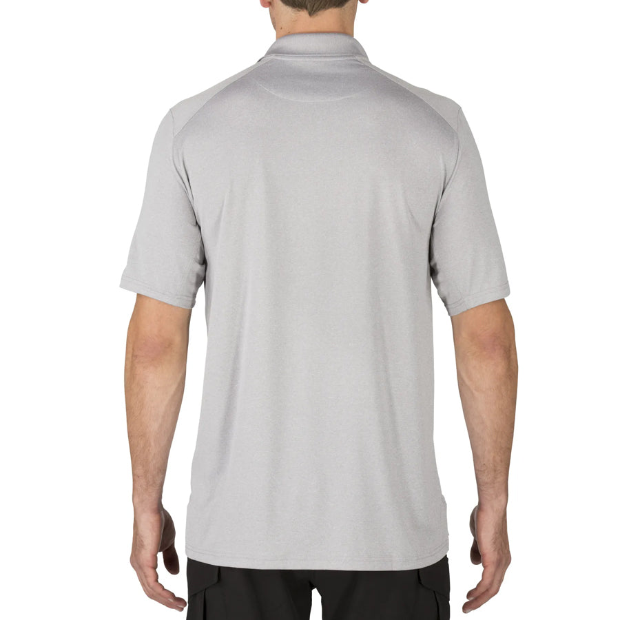 5.11 Helios Short Sleeve Polo Heather Grey-Tactical Gear UK
