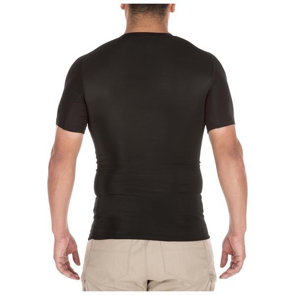 5.11 Tactical Antimicrobial Tight Crew Short Sleeve Shirt Black-Tactical Gear UK