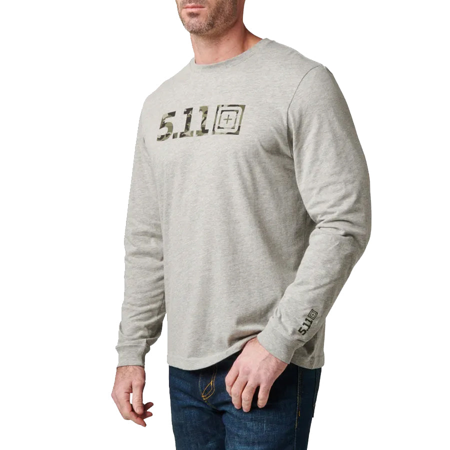 5.11 Tactical Camo Logo Fill Long Sleeve Tee-Tactical Gear UK