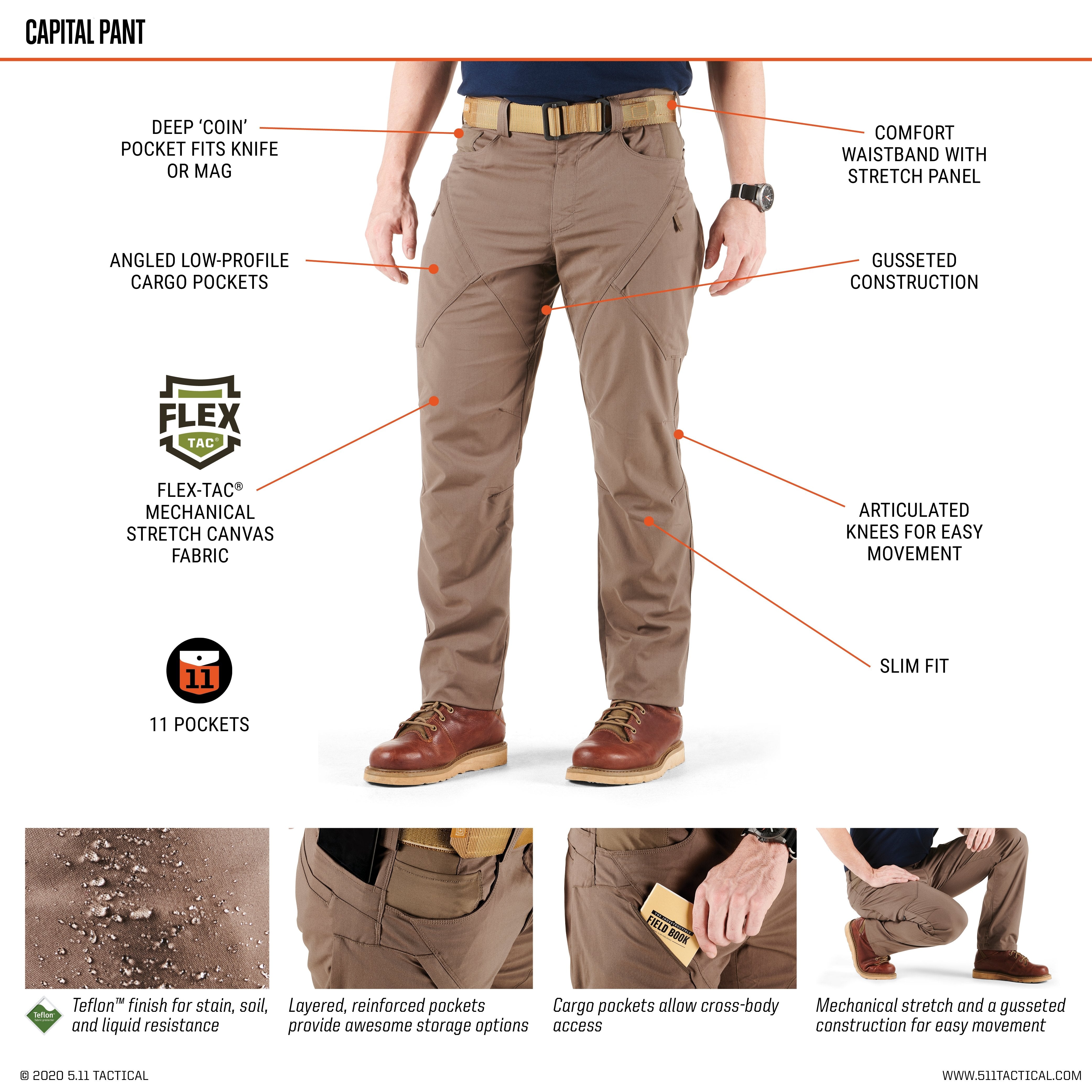 5.11 Tactical Capital Pant Stone-Tactical Gear UK