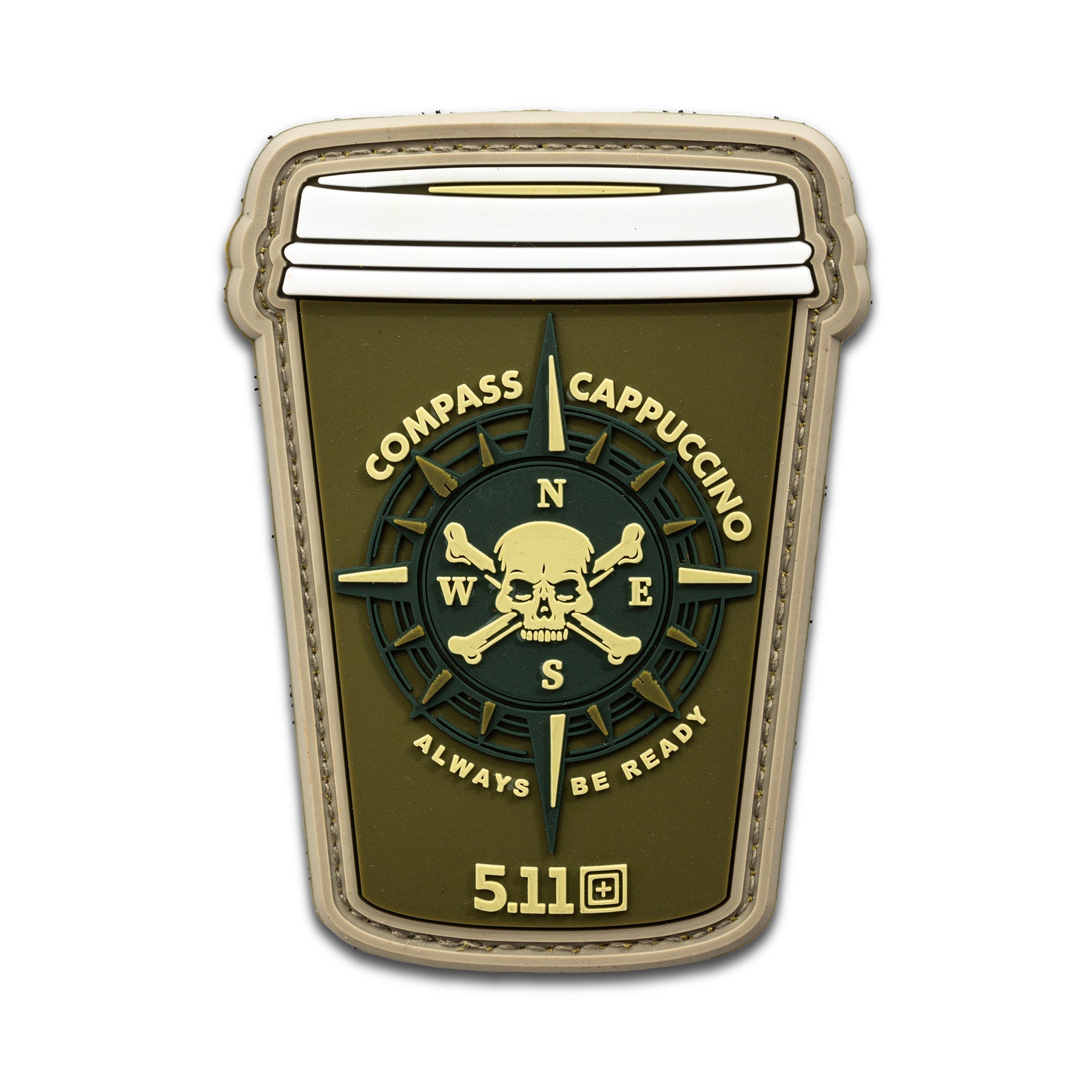 5.11 Tactical Compass Cappuccino Patch-Tactical Gear UK