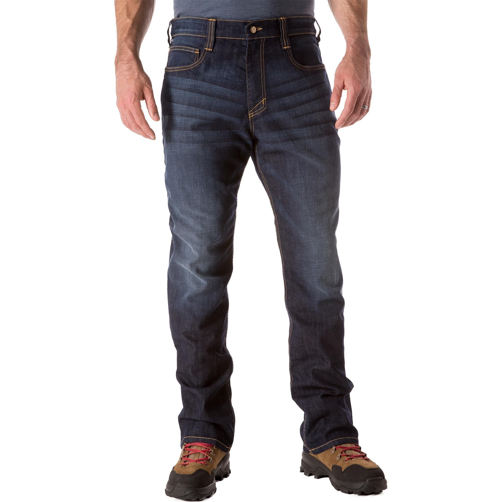 5.11 Tactical Defender Flex Straight Jeans Dark Wash Indigo-Tactical Gear UK