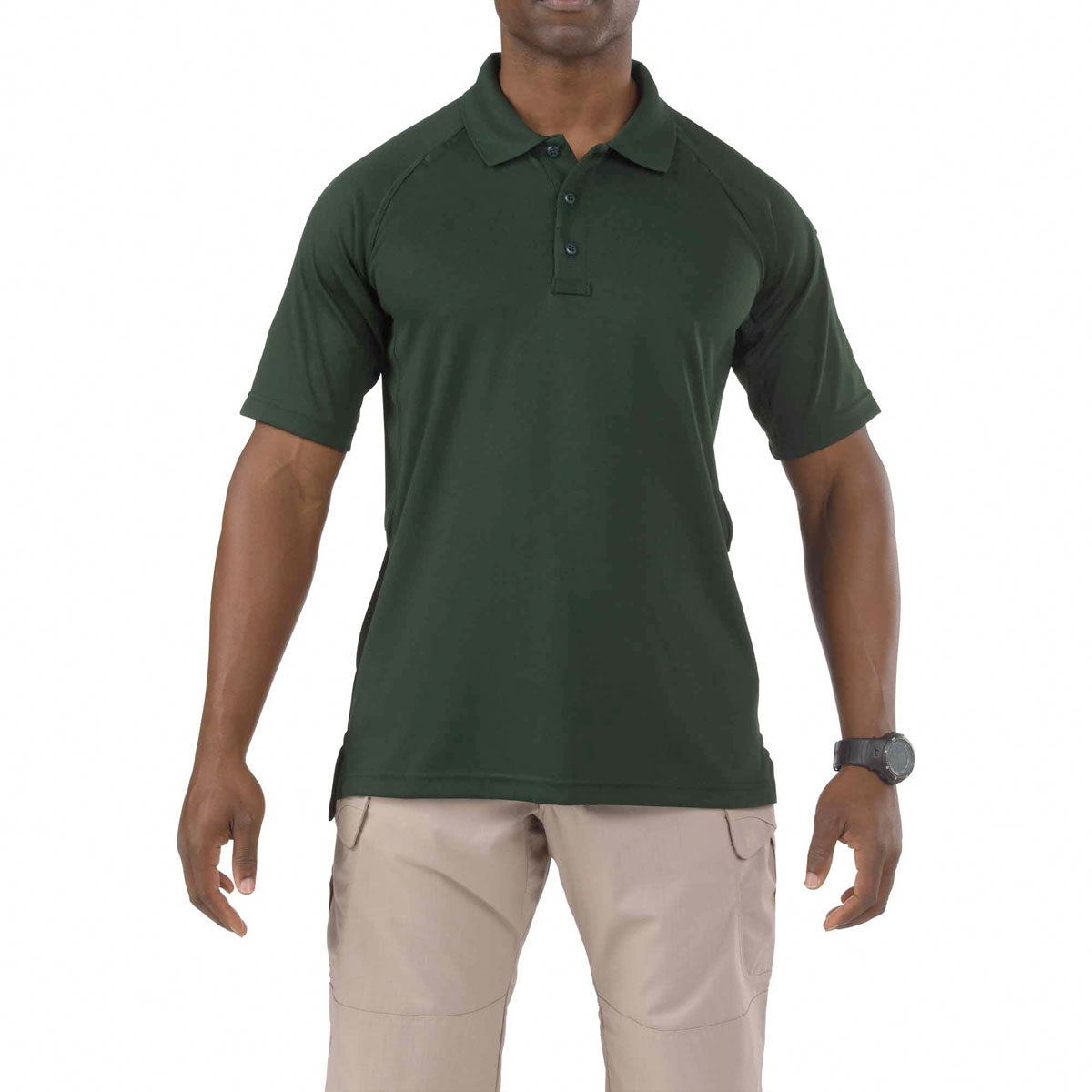 5.11 Tactical Performance Short Sleeve Polo Shirts L.E. Green (Copy)-Tactical Gear UK