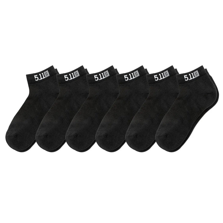 5.11 Tactical PT-R Basic Ankle Socks (6-Pack)-Tactical Gear UK