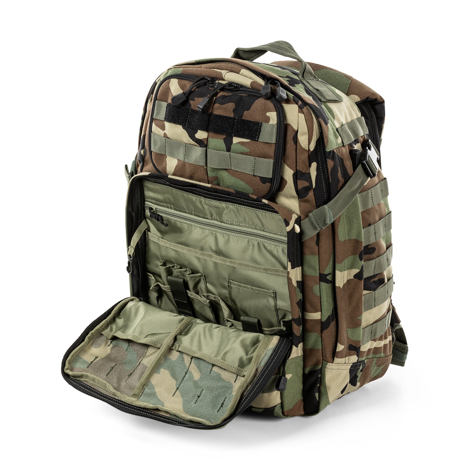 5.11 Tactical RUSH 24 2.0 Backpack 37L Woodland Camo-Tactical Gear UK