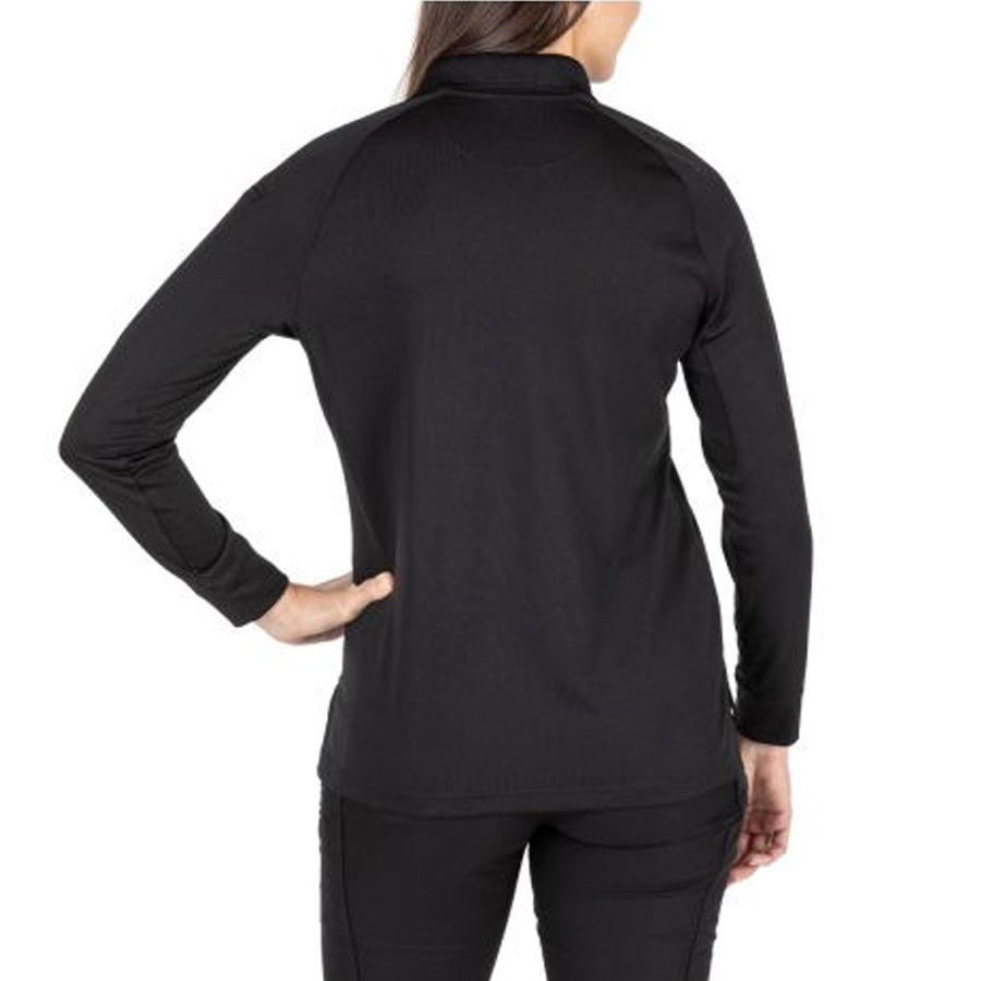 5.11 Tactical Women's Performance Long Sleeve Polo Black-Tactical Gear UK