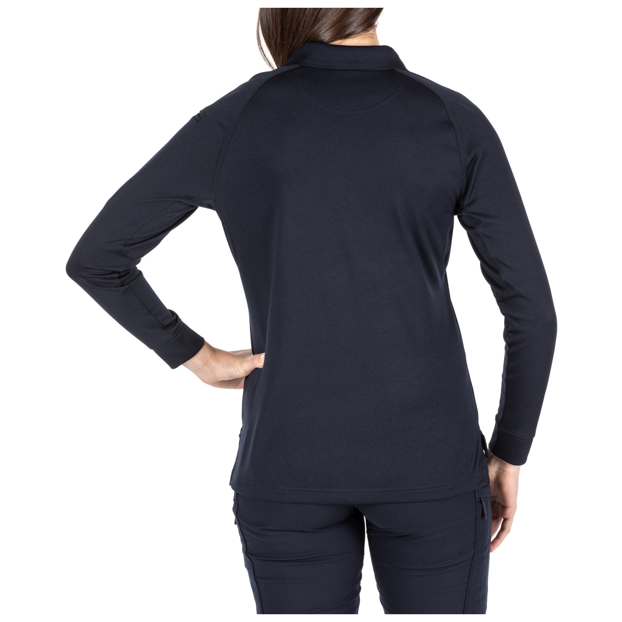 5.11 Tactical Women's Performance Long Sleeve Polo Dark Navy-Tactical Gear UK