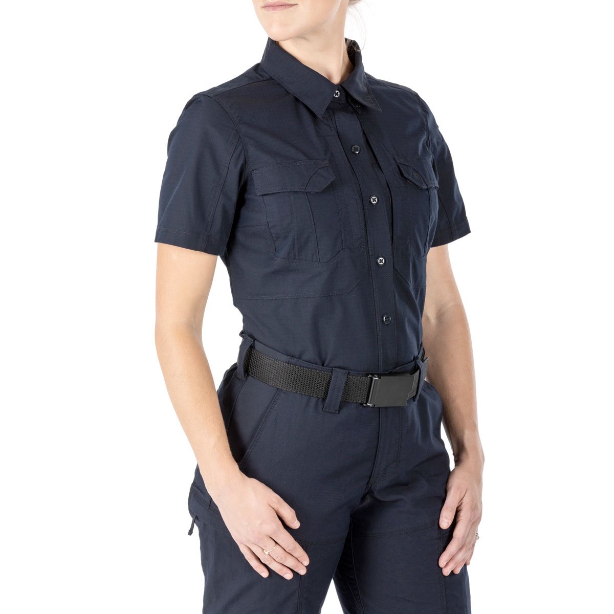 5.11 Tactical Womens Stryke Short Sleeve Shirt Dark Navy-Tactical Gear UK