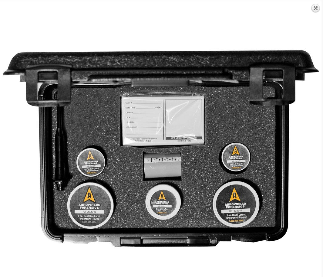 Arrowhead Forensics Chief Deluxe Fingerprint Kit-Tactical Gear UK