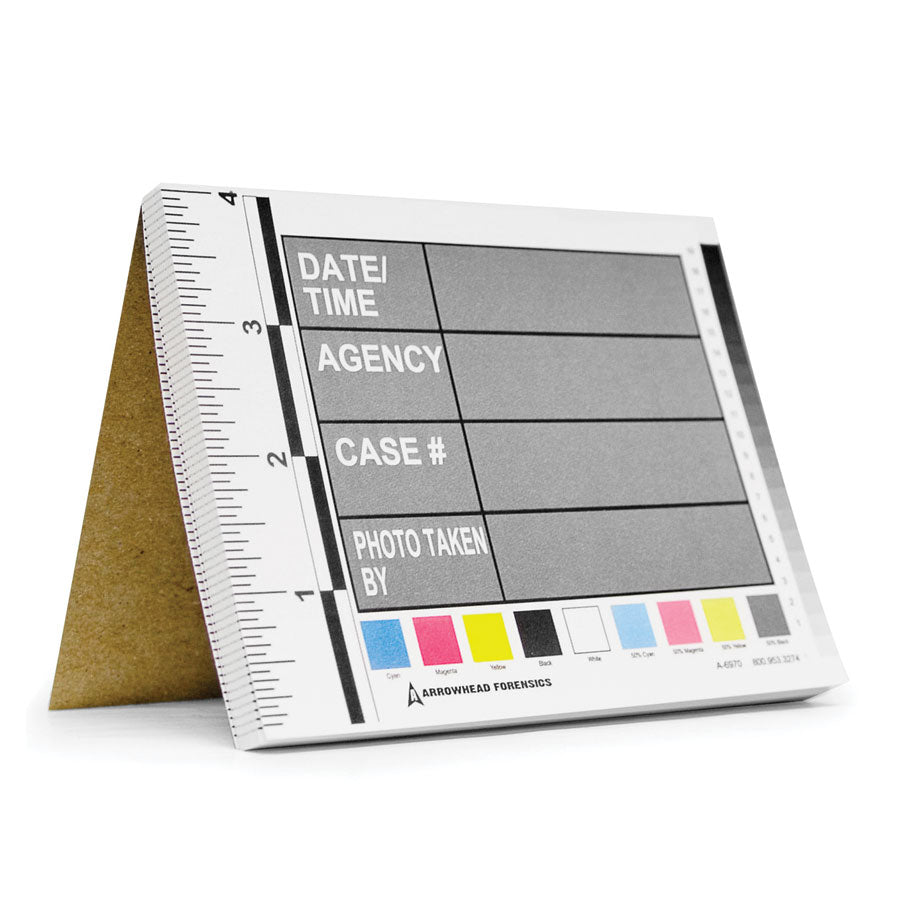 Arrowhead Forensics Photo Series Identifier Cards - 4 x 5.375 Inches - 25/pad-Tactical Gear UK
