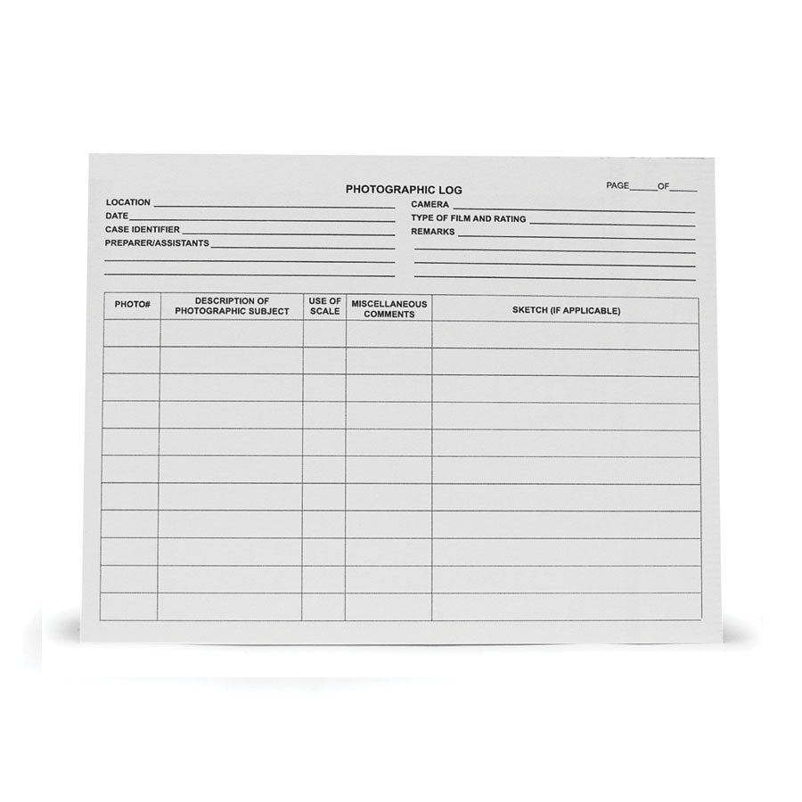 Arrowhead Forensics Photo Series Identifier Cards - 4 x 5.375 Inches - 25/pad-Tactical Gear UK