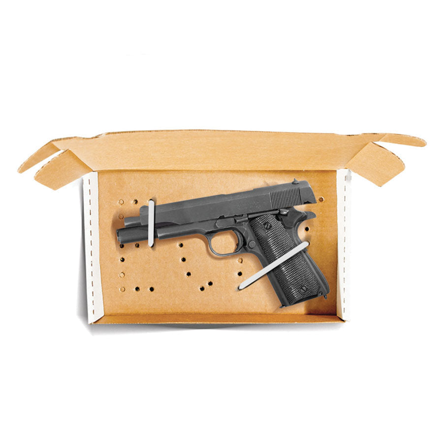 Arrowhead Forensics Printed Tie Down Large Weapons Boxes - Pistol Box - 12 x 7.5 x 2 inches - 25/pk-Tactical Gear UK