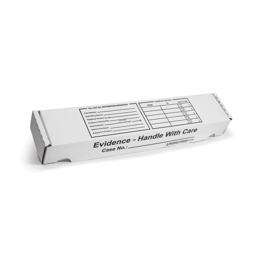 Arrowhead Forensics Printed Tie Down Weapons Storage Box - Knife - 16 x 3 x 2 inches - 25/pk-Tactical Gear UK