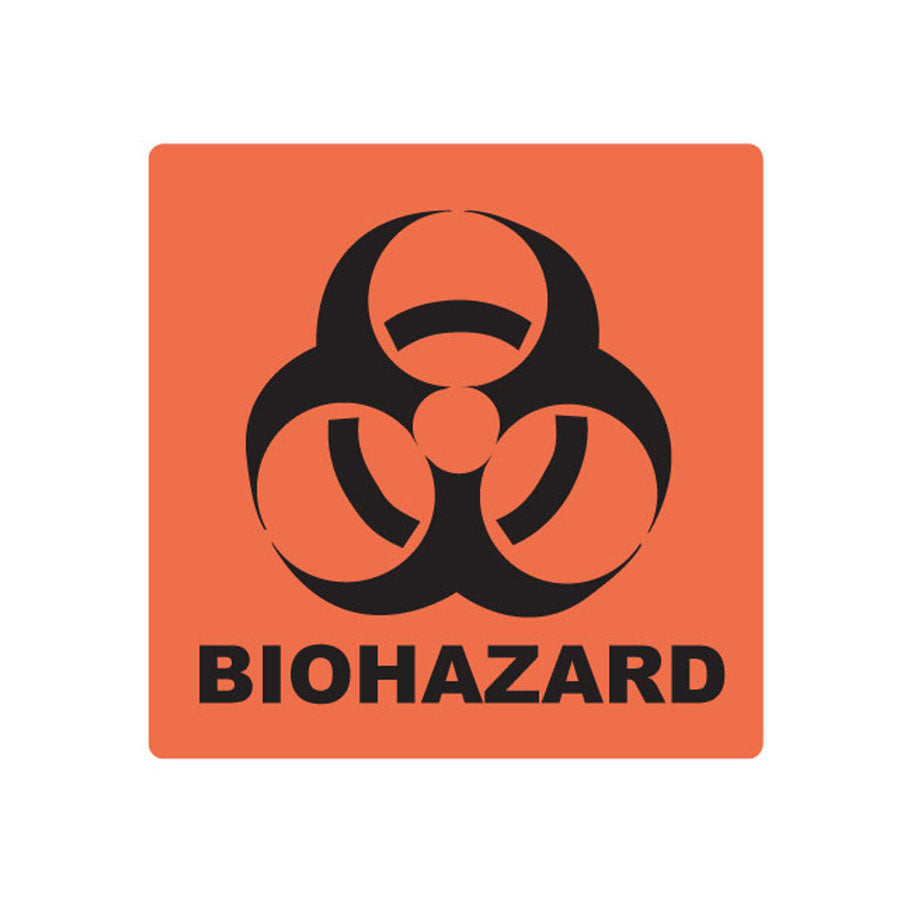 Arrowhead Forensics SureSeal Biohazard Labels on Rolls 1.5" x 1.5" - 250/roll-Tactical Gear UK