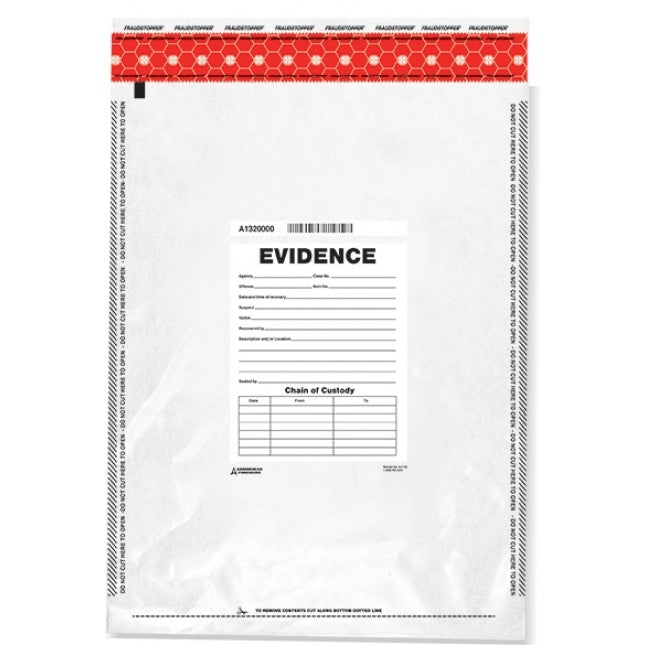 Arrowhead Forensics SureSeal Tamper Indicating Evidence Bags-Tactical Gear UK