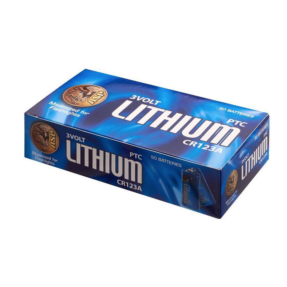 ASP CR123A Lithium Batteries - 50 Bulk Pack-Tactical Gear UK