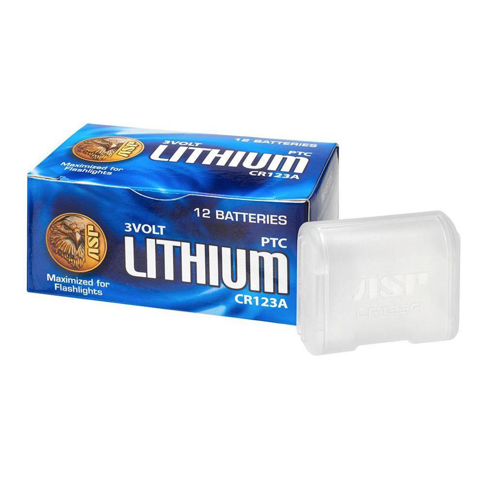 ASP CR123A Lithium Batteries Box of 12-Tactical Gear UK