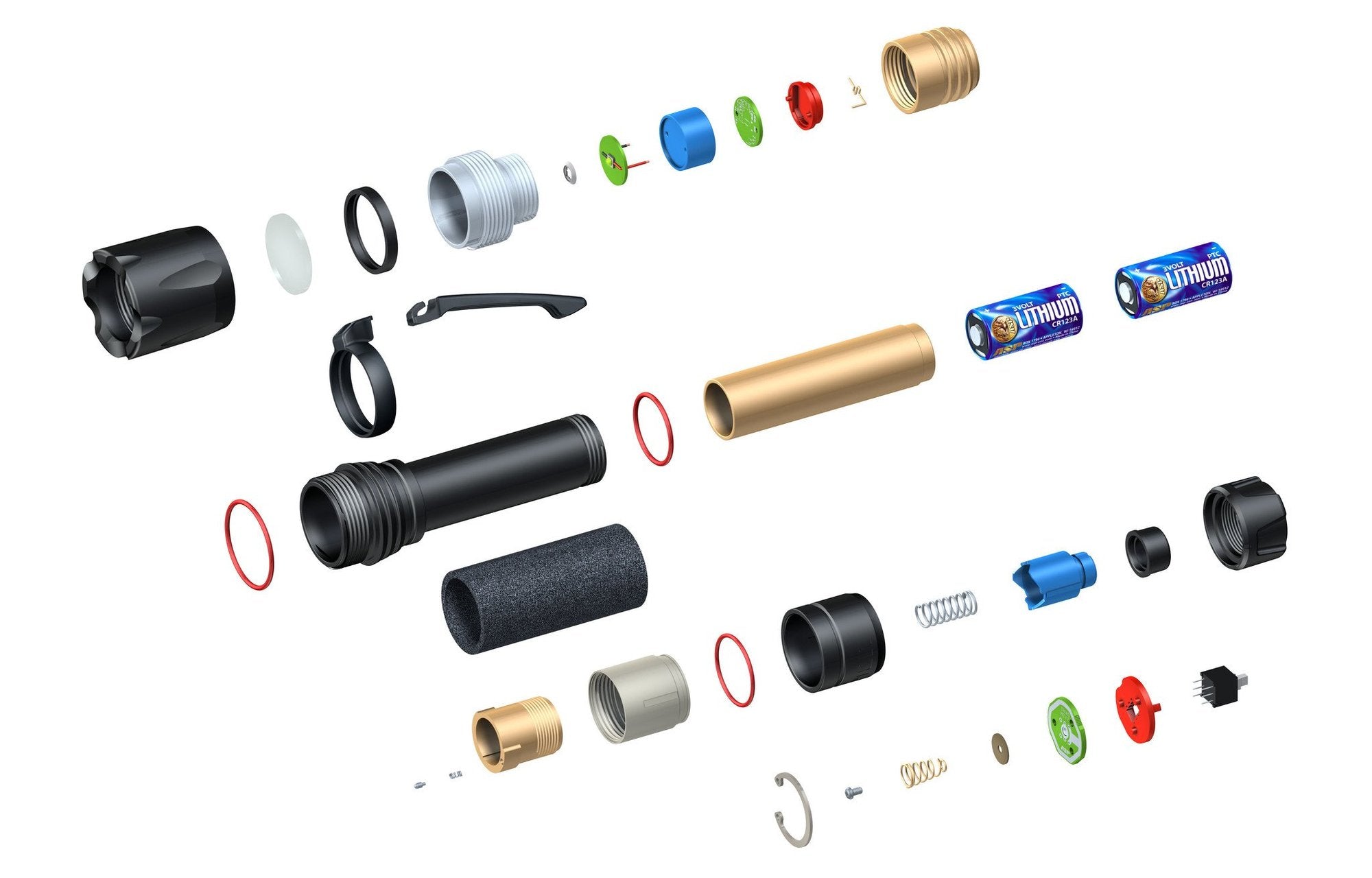 ASP Poly Triad CR 600 Lumens Tactical Flashlight Black-Tactical Gear UK