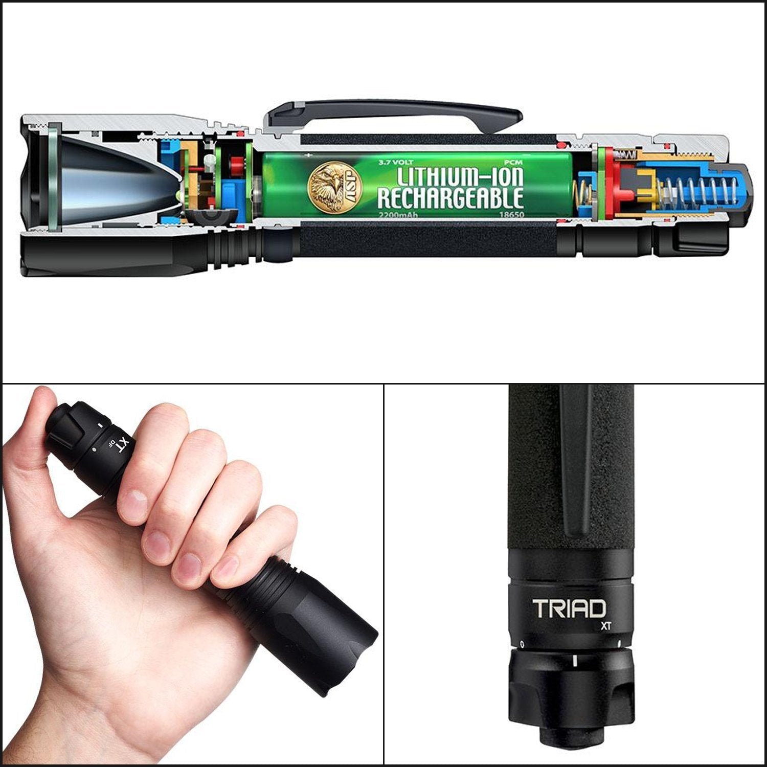 ASP XT DF 600 Lumens Rechargeable LED Flashlight-Tactical Gear UK