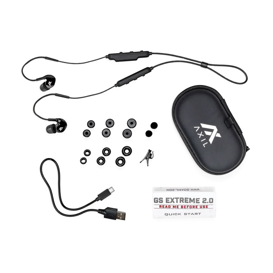 Axil GS Extreme 2.0 Blue Tooth Noise Isolation Earbuds-Tactical Gear UK