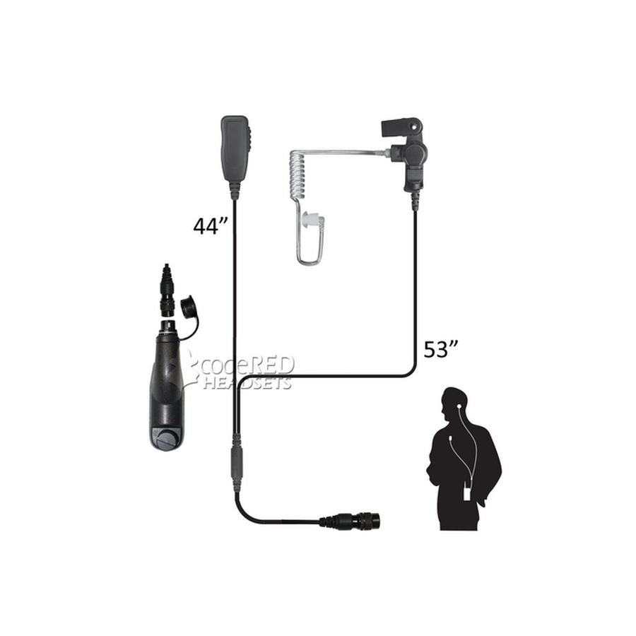 Code Red Headsets Investigator Two-Wire Microphone-Tactical Gear UK