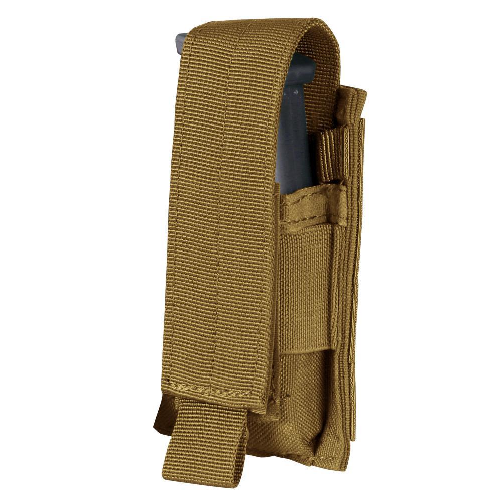 Condor Single Pistol Mag Pouch Coyote Brown-Tactical Gear UK