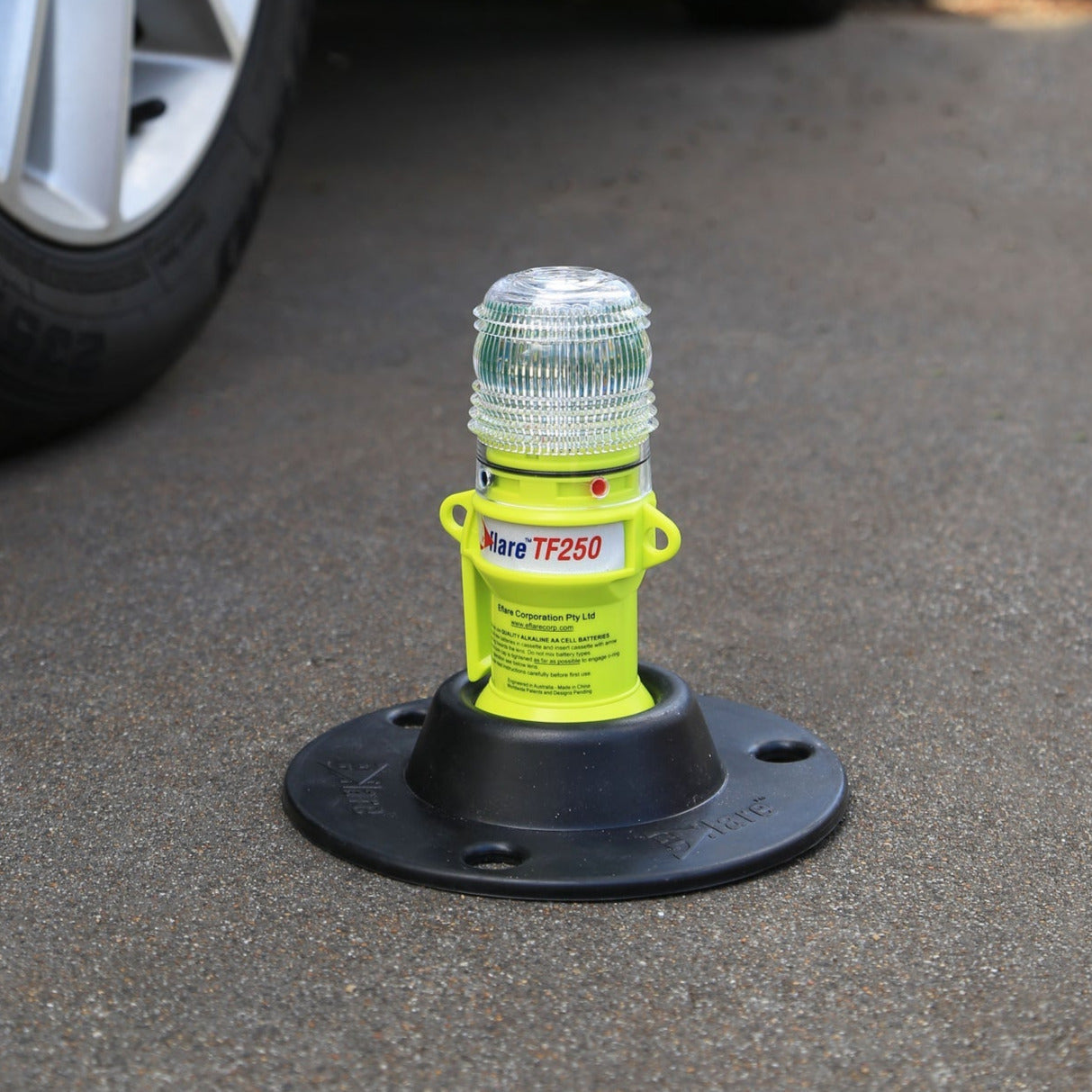 Eflare TF250 Safety Red Flashing with Torch Function and Rubber Base-Tactical Gear UK