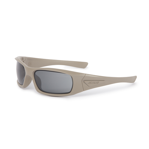 ESS 5B Sunglasses Tan Frame Smoke Gray Lenses-Tactical Gear UK