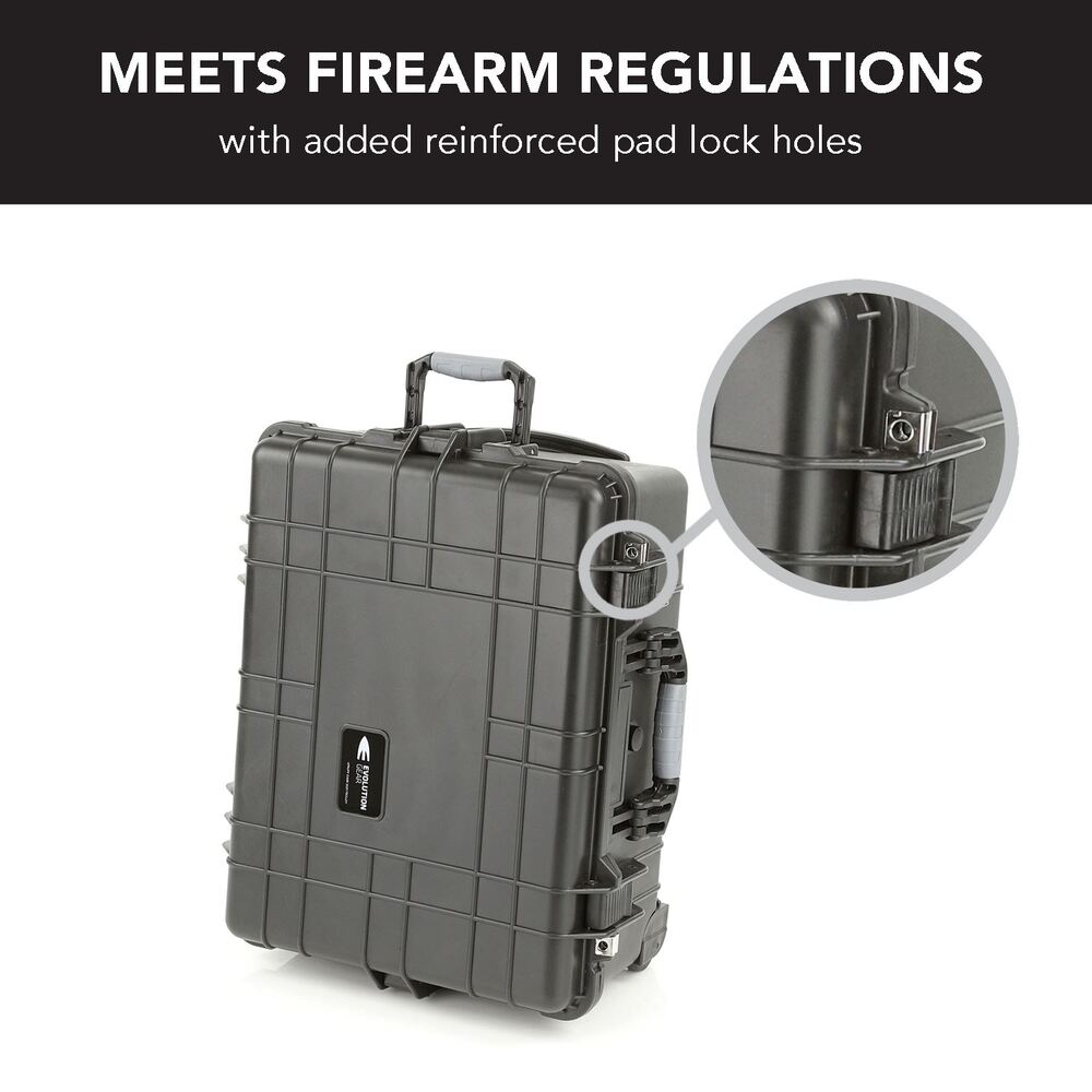 Evolution Gear HD Series Trolley Camera & Drone Hard Case 5520 - Black-Tactical Gear UK