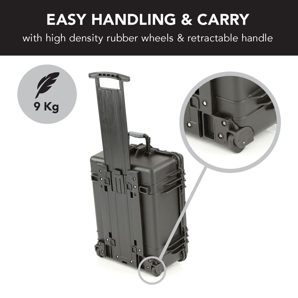 Evolution Gear HD Series Trolley Camera & Drone Hard Case 5520 - Black-Tactical Gear UK