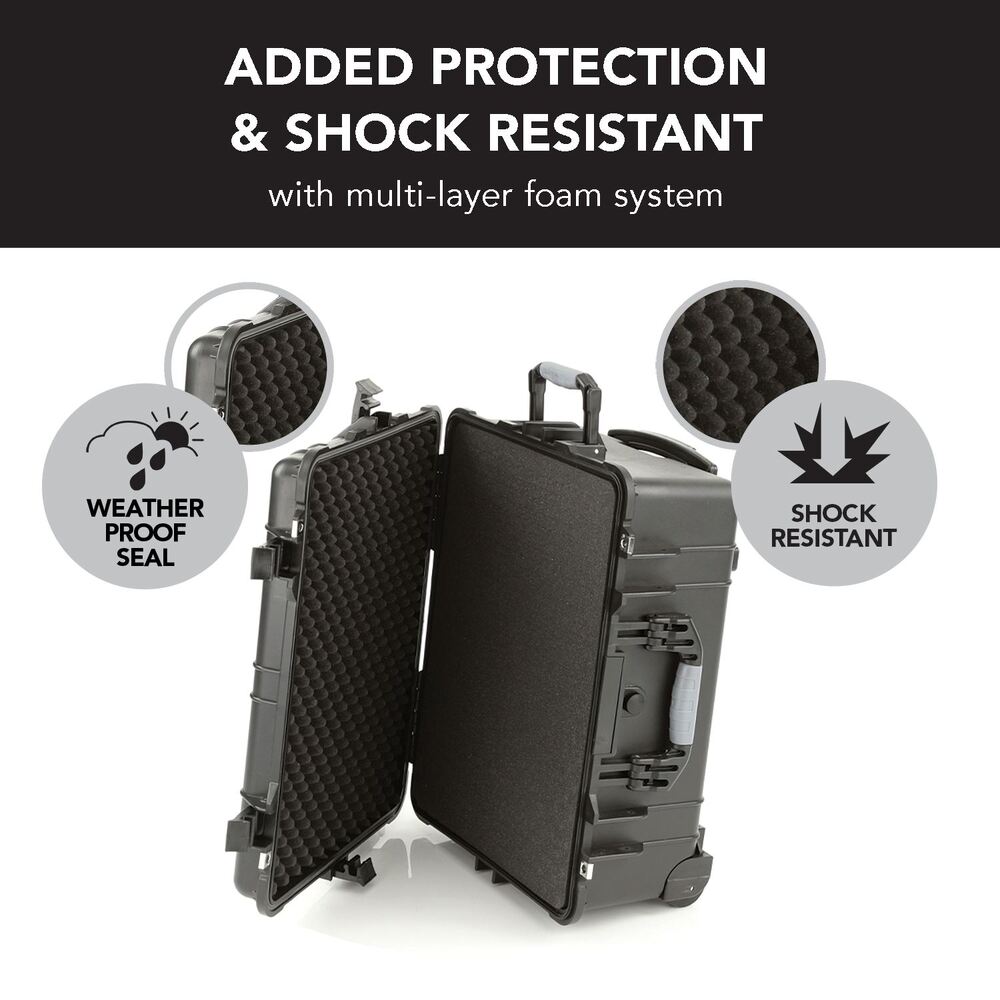 Evolution Gear HD Series Trolley Camera & Drone Hard Case 5520 - Black-Tactical Gear UK
