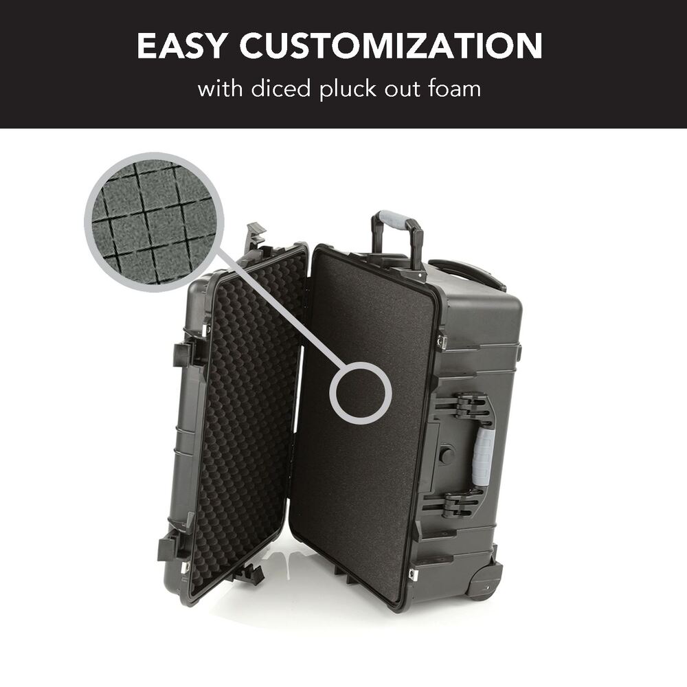 Evolution Gear HD Series Trolley Camera & Drone Hard Case 5520 - Black-Tactical Gear UK