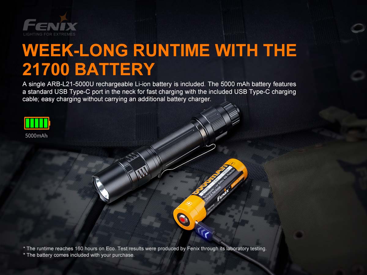 Fenix PD36 TAC 3000 Lumen Flashlight-Tactical Gear UK