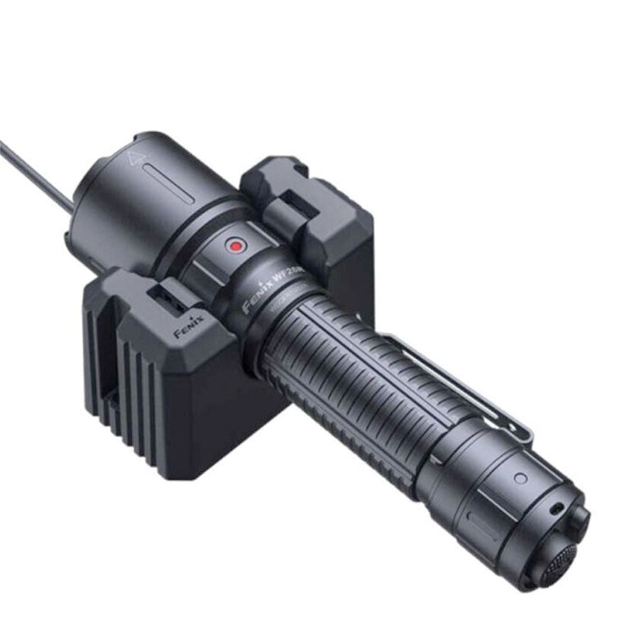 Fenix WF26R 3000 lumens 450m throw rechargeable torch with charging dock-Tactical Gear UK