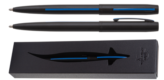 Fisher Space Pen M4BLEBL Non Reflective Matte Black Law Enforcement Cap-O-Matic Space Pen-Tactical Gear UK