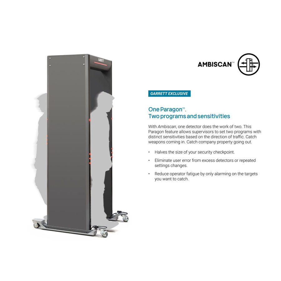 Garrett Paragon Walk-Through Metal Detector-Tactical Gear UK