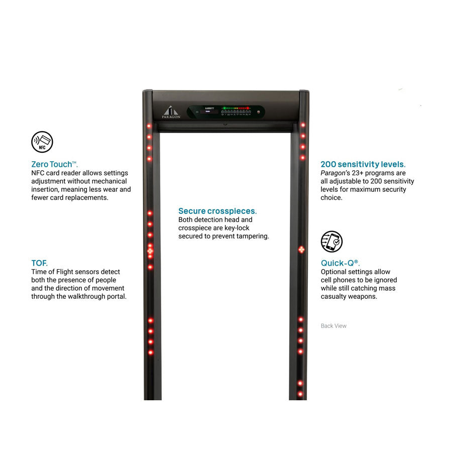 Garrett Paragon Walk-Through Metal Detector-Tactical Gear UK