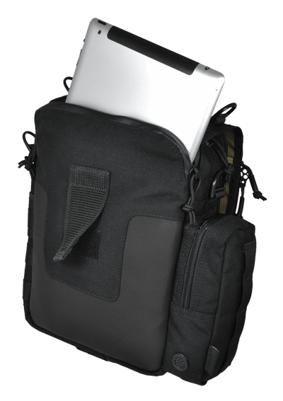 Hazard 4 Kato iPad/Tablet Mini-Messenger Bag w/ MOLLE Black-Tactical Gear UK
