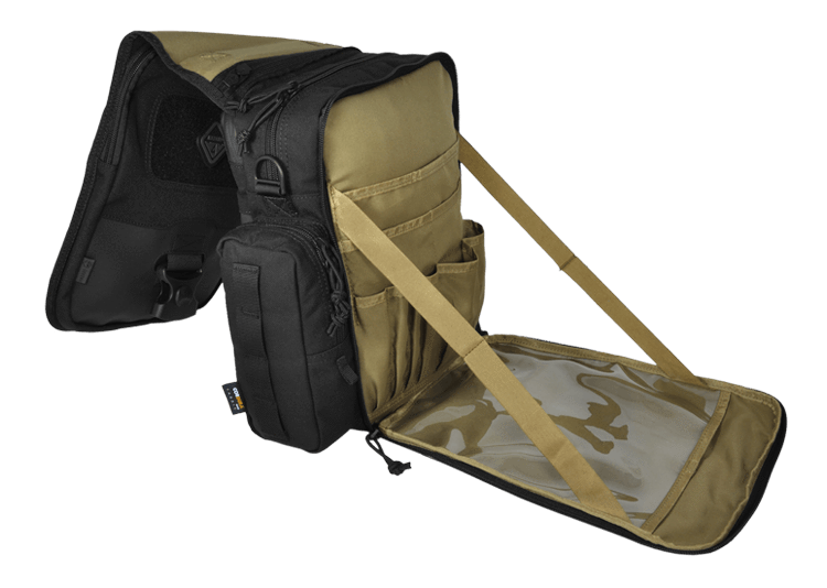 Hazard 4 Kato iPad/Tablet Mini-Messenger Bag w/ MOLLE Black-Tactical Gear UK