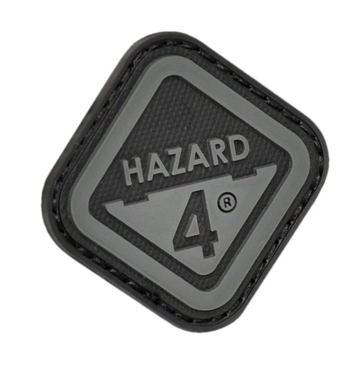 Hazard 4 Morale Patch Diamond Shaped Logo Black-Tactical Gear UK