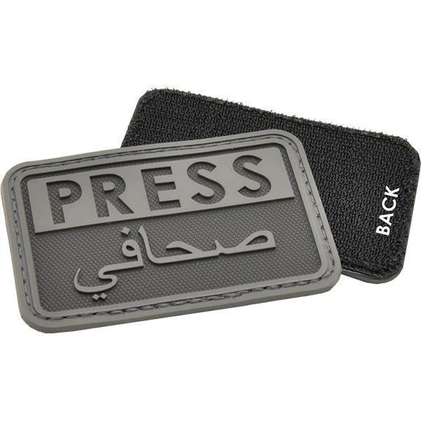 Hazard 4 Press Patch Eng/Arabic Black-Tactical Gear UK