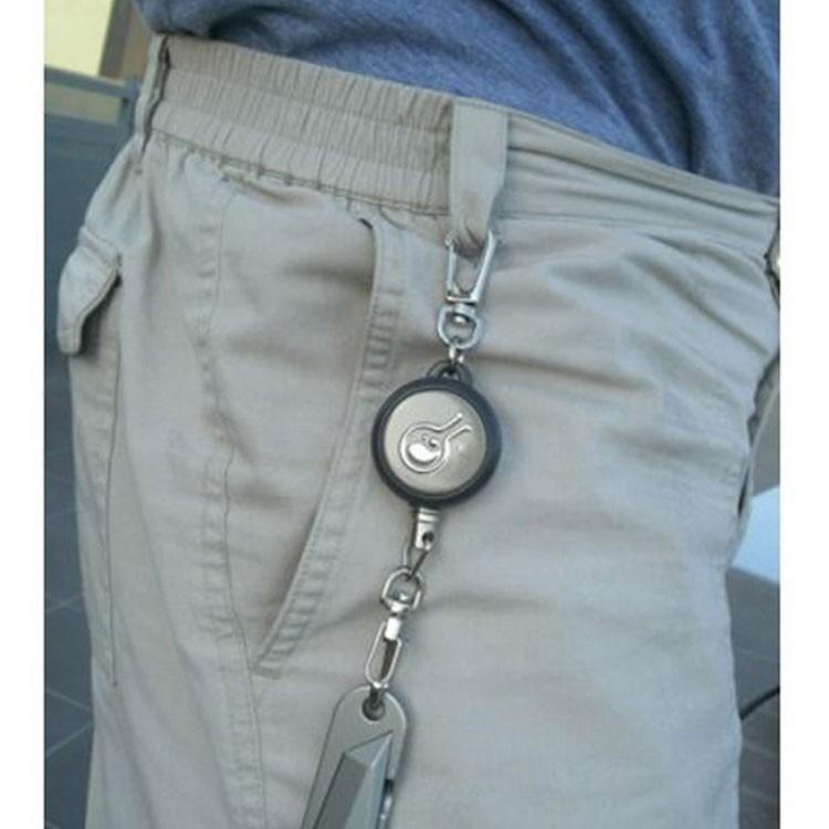 Hazard 4 Rewind Gear Retractor - Steel Cable Keychain-Style Spring-Winding Lanyard-Tactical Gear UK