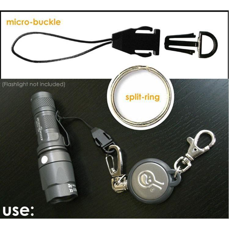 Hazard 4 Rewind Gear Retractor - Steel Cable Keychain-Style Spring-Winding Lanyard-Tactical Gear UK