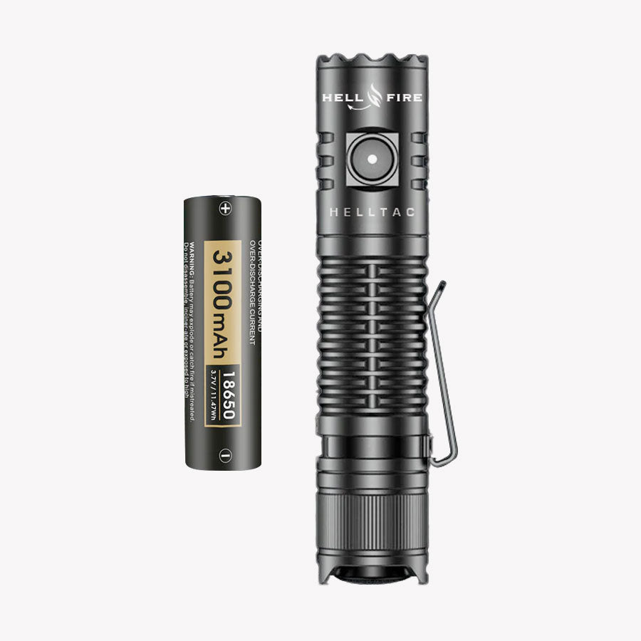 Hellfire Helltac 1900 Lumens Rechargeable Tactical Flashlight-Tactical Gear UK