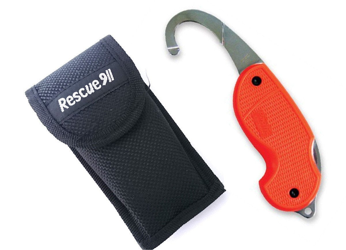 Hoffman Design Rescue 911 Tool Orange Handle With Sheath-Tactical Gear UK