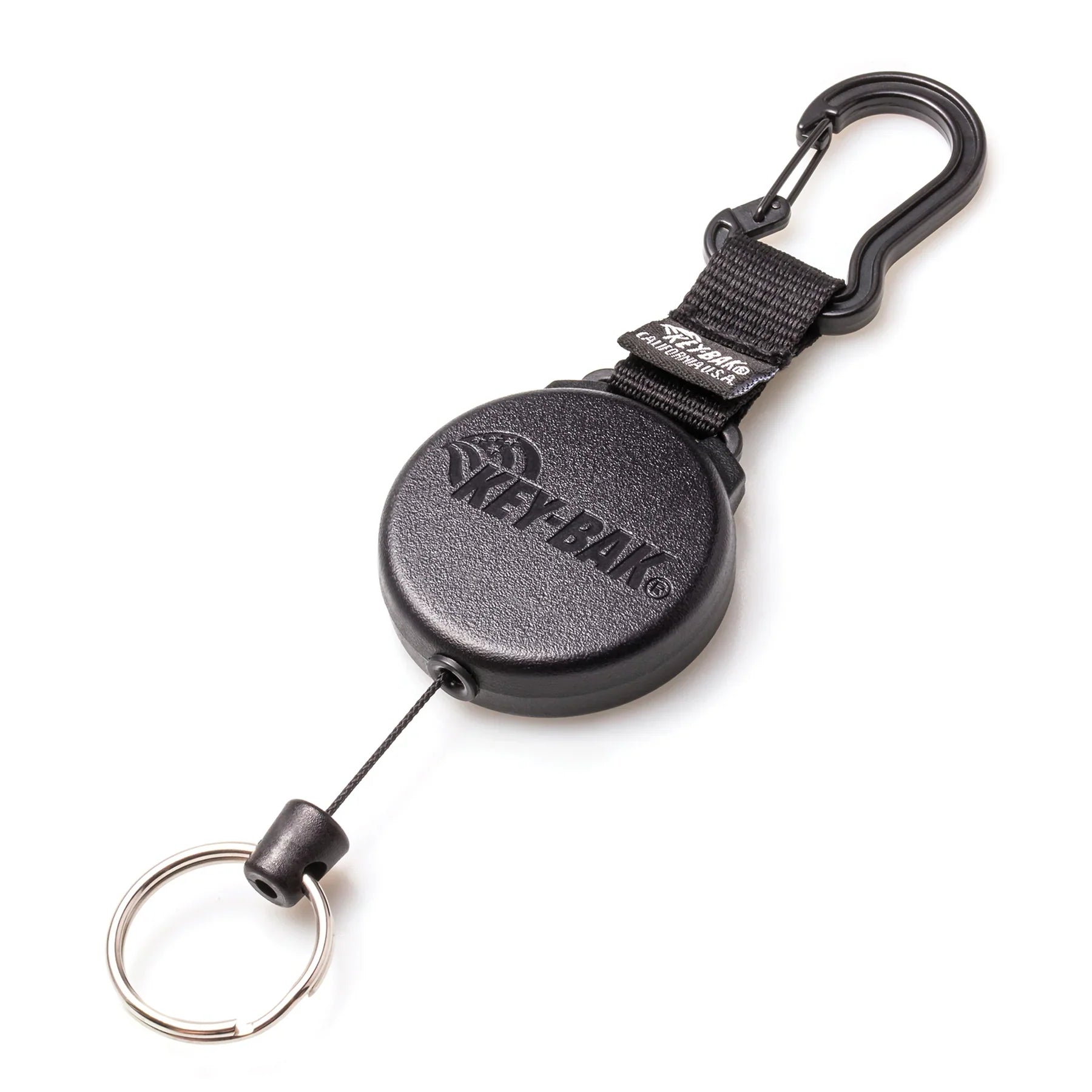 KEY-BAK SECURIT Heavy Duty Retractable Carabiner Keychain - 40 Keys, 28 Imches 20 oz, Cord, Xtreme Duty-Tactical Gear UK