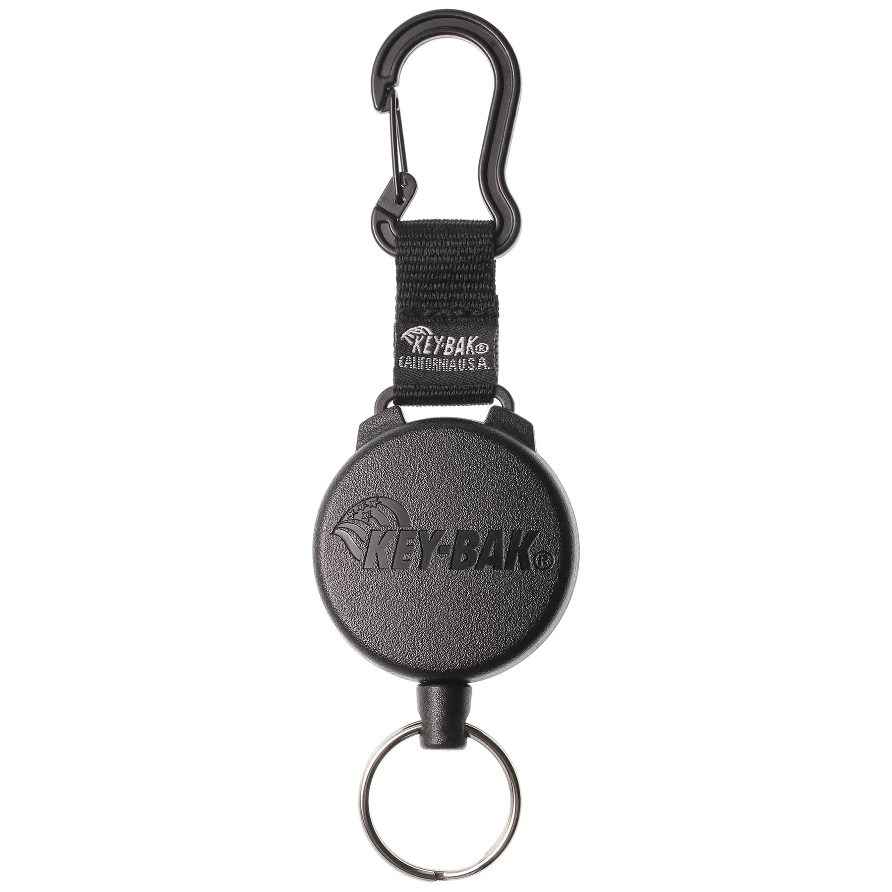 KEY-BAK SECURIT Heavy Duty Retractable Carabiner Keychain - 40 Keys, 28 Imches 20 oz, Cord, Xtreme Duty-Tactical Gear UK