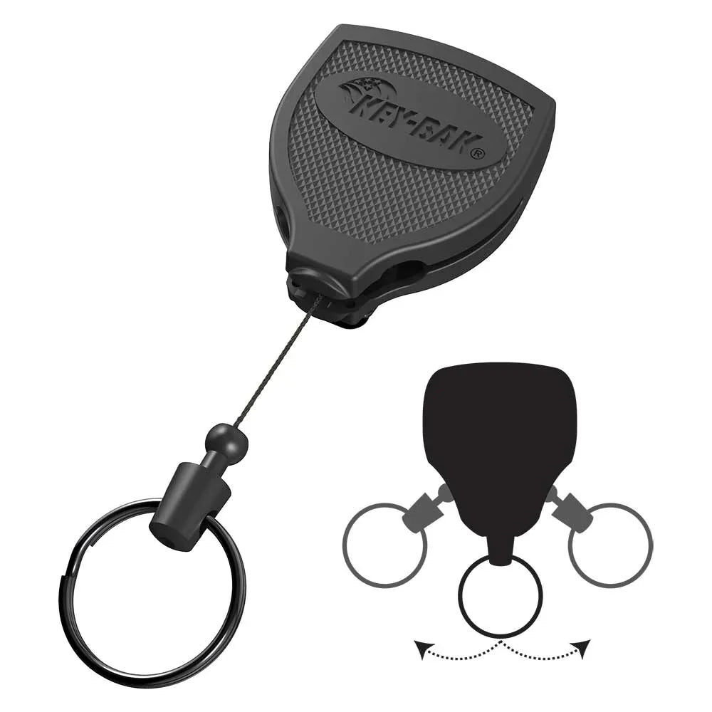KeyBak Super 48 Plus Ambidextrous Heavy Duty Retractable Keychain with Belt Clip for Duty Belts-Tactical Gear UK