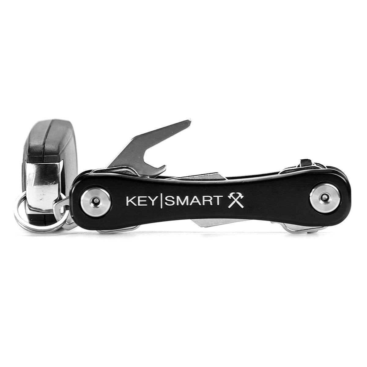 KeySmart Rugged Aluminum Belt Clip and Bottle Opener Black-Tactical Gear UK