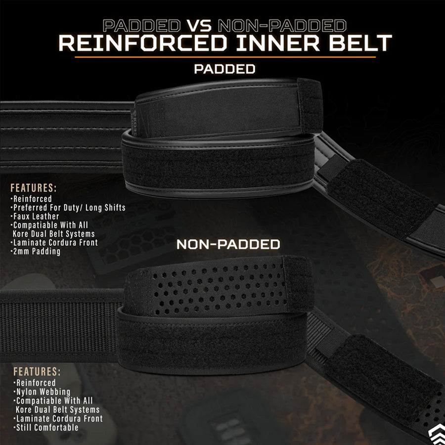 KORE Essentials Reinforced Inner Liner 1.5 inches Black-Tactical Gear UK